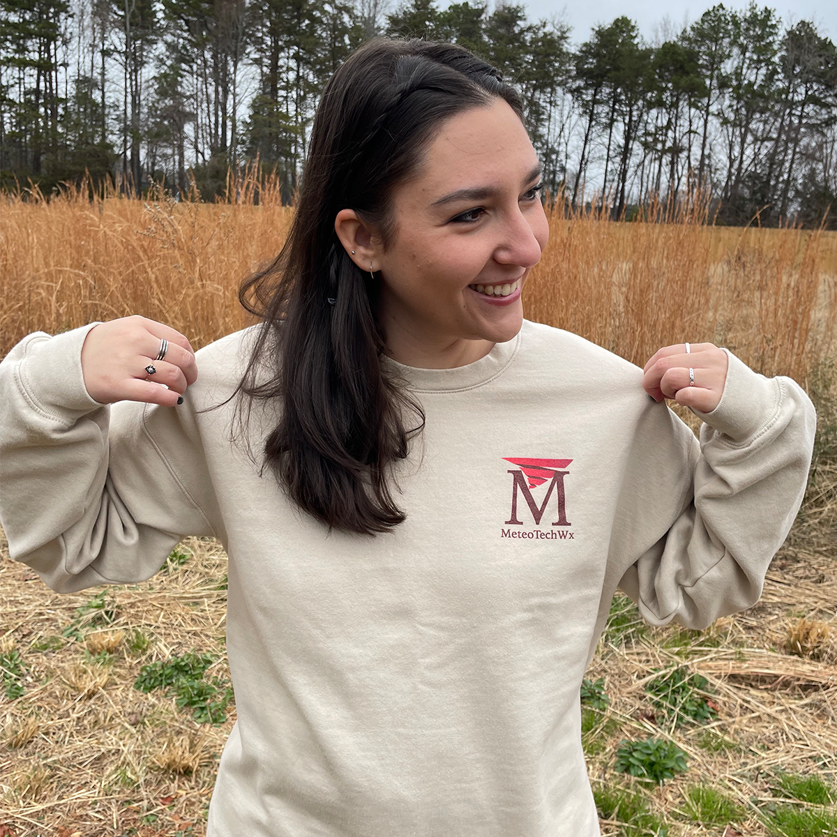 Double-Sided Classic Logo Crewneck Sweatshirt