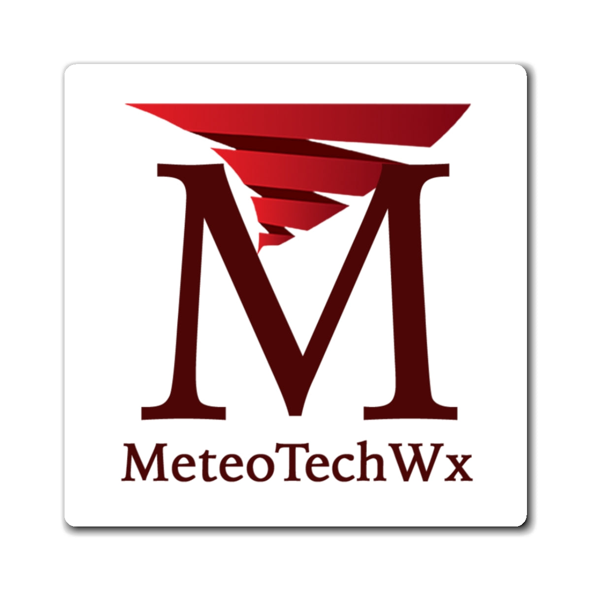 MeteoTechWx Logo Square Magnet